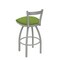 Holland Bar Stool Co 30" Low Back Swivel Bar Stool, Nickel Finish, Canter Kiwi Green Seat 82130AN009 - alternate 4